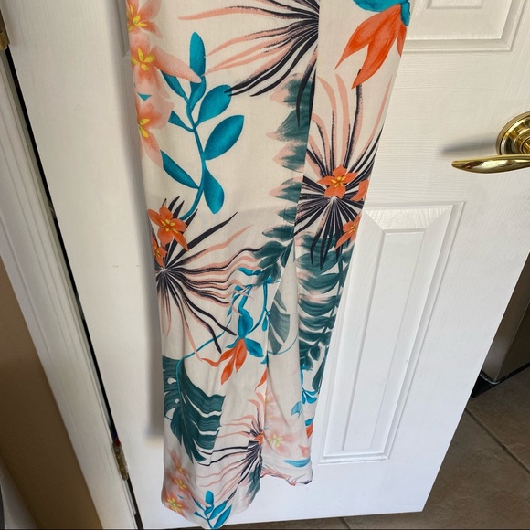 Slate & Willow Palm Printed Maxi Dress Large - Picture 11 of 12